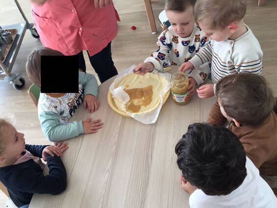 Préparation de la tarte