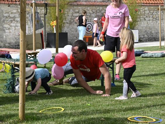 Course en famille
